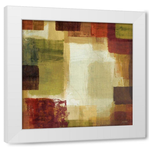 Earth and Fire II White Modern Wood Framed Art Print by Mullan, Michael