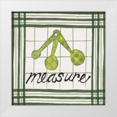 Cool Kitchen Measure White Modern Wood Framed Art Print by Prahl, Courtney