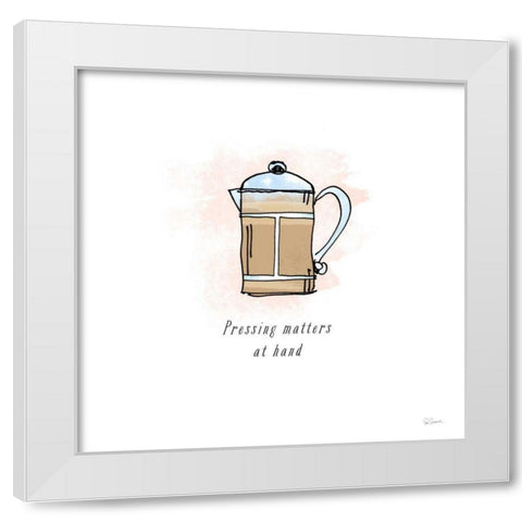 Good Brew IV Black Text White Modern Wood Framed Art Print by Schlabach, Sue