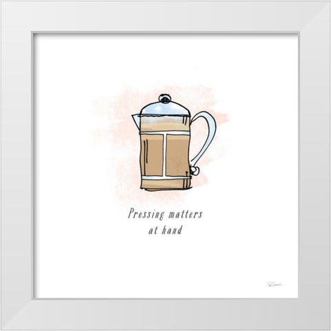 Good Brew IV Black Text White Modern Wood Framed Art Print by Schlabach, Sue