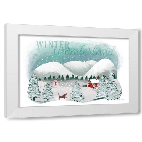 Winter Wonderland I White Modern Wood Framed Art Print by Thorns, Becky