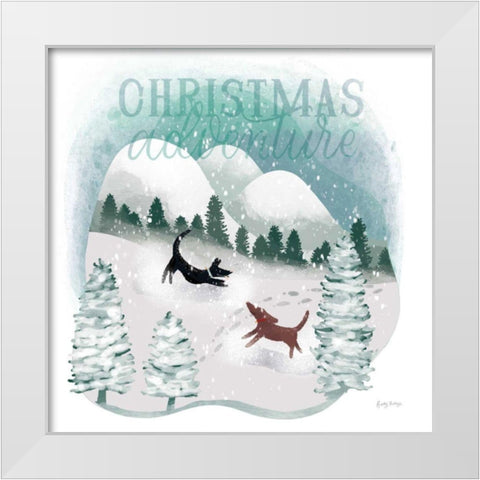 Winter Wonderland II White Modern Wood Framed Art Print by Thorns, Becky