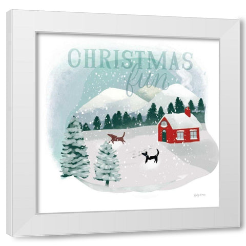 Winter Wonderland III White Modern Wood Framed Art Print by Thorns, Becky