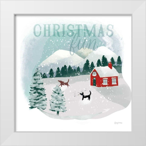 Winter Wonderland III White Modern Wood Framed Art Print by Thorns, Becky