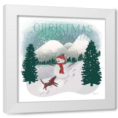Winter Wonderland IV White Modern Wood Framed Art Print by Thorns, Becky