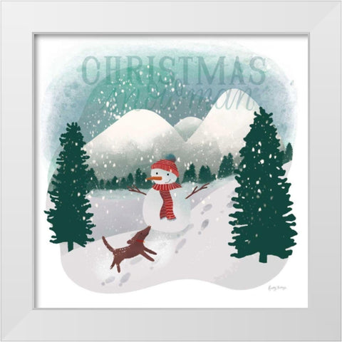 Winter Wonderland IV White Modern Wood Framed Art Print by Thorns, Becky