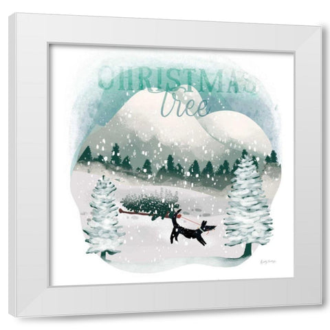 Winter Wonderland V White Modern Wood Framed Art Print by Thorns, Becky