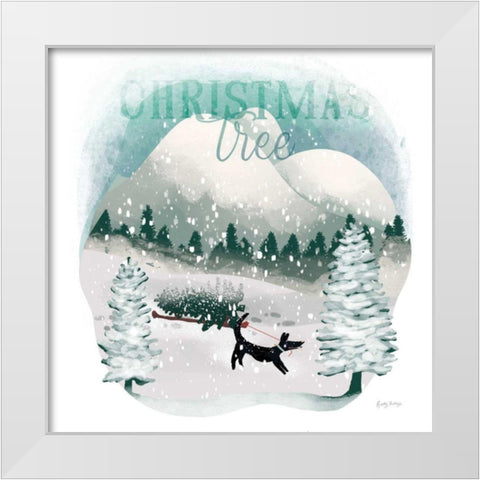 Winter Wonderland V White Modern Wood Framed Art Print by Thorns, Becky