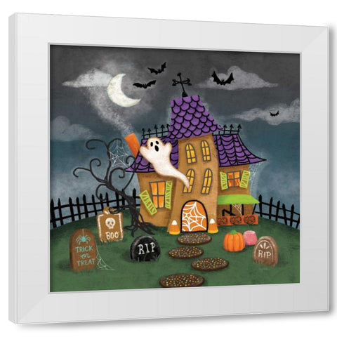 Spooky Shanty White Modern Wood Framed Art Print by Urban, Mary