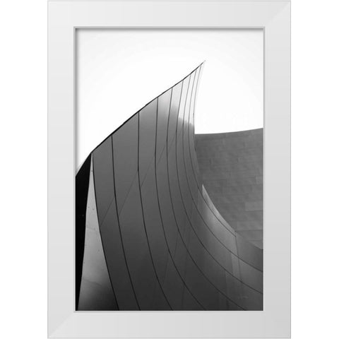 Skyscraper II BW White Modern Wood Framed Art Print by Aledanda