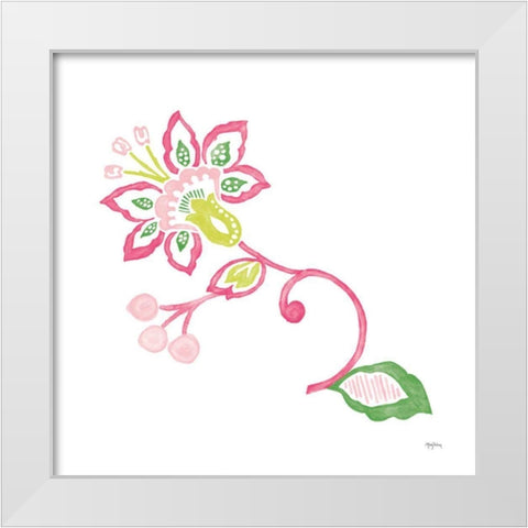 Everyday Chinoiserie Flower II White Modern Wood Framed Art Print by Urban, Mary