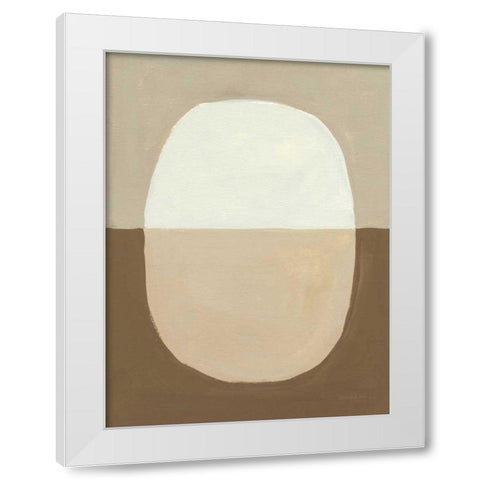 Encapsulate II White Modern Wood Framed Art Print by Nai, Danhui