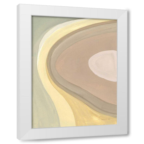 In the Groove II White Modern Wood Framed Art Print by Nai, Danhui