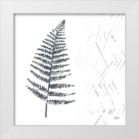 Nordic Fern I White Modern Wood Framed Art Print by Averinos, Melissa
