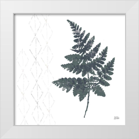 Nordic Fern II White Modern Wood Framed Art Print by Averinos, Melissa