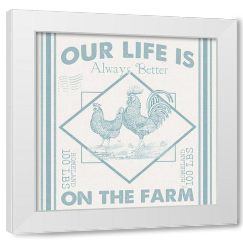 Vintage Farmhouse III White Modern Wood Framed Art Print by Pela Studio