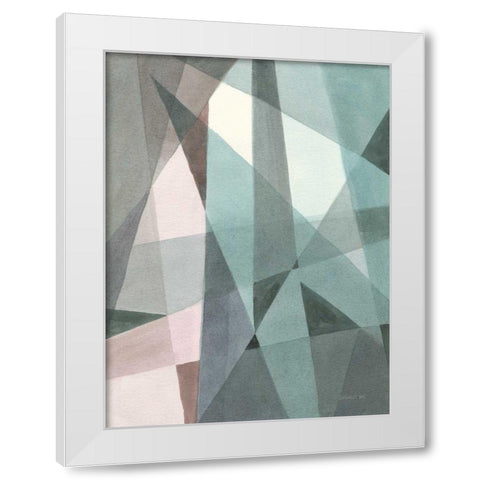 Light Angle I White Modern Wood Framed Art Print by Nai, Danhui