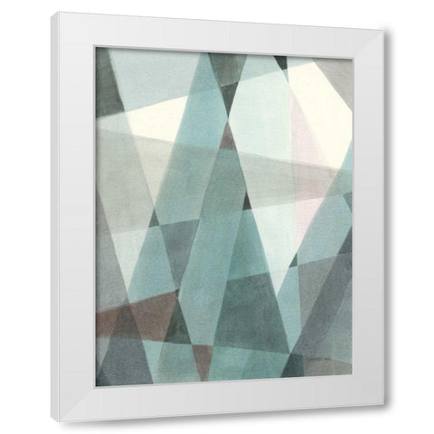 Light Angle II White Modern Wood Framed Art Print by Nai, Danhui