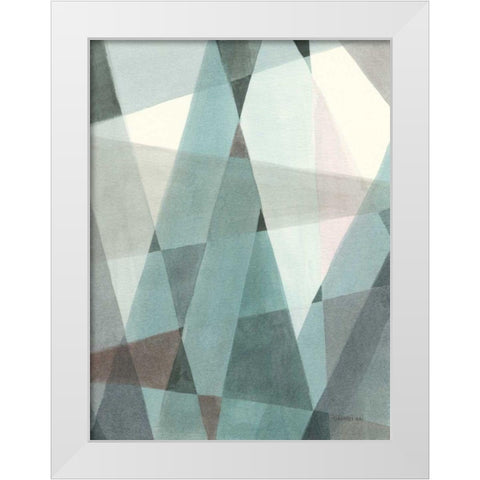 Light Angle II White Modern Wood Framed Art Print by Nai, Danhui