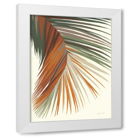 Retro Big Leaf II White Modern Wood Framed Art Print by Nai, Danhui