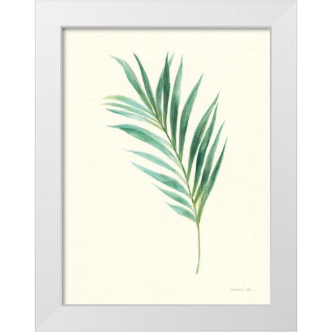 Leaf Study II White Modern Wood Framed Art Print by Nai, Danhui