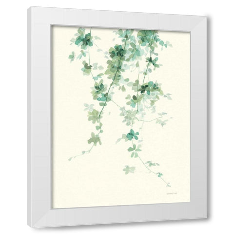 Trailing Vines II White Modern Wood Framed Art Print by Nai, Danhui