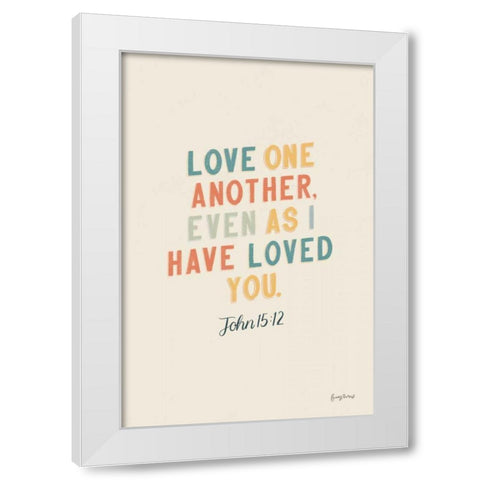 Bible Saying III White Modern Wood Framed Art Print by Thorns, Becky