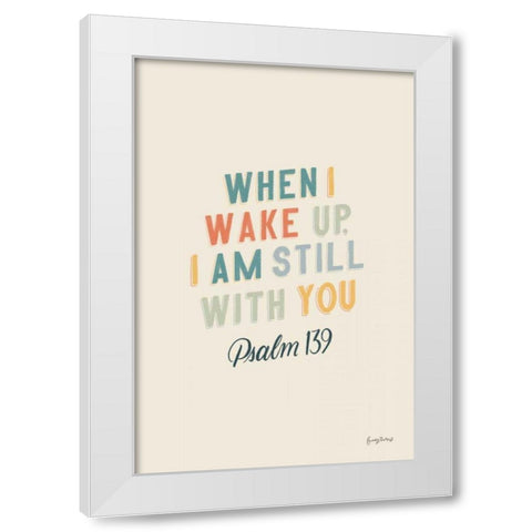 Bible Saying IV White Modern Wood Framed Art Print by Thorns, Becky