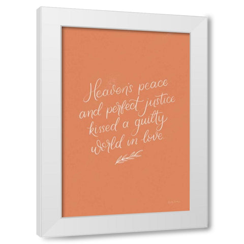 Sunday Hymn I White Modern Wood Framed Art Print by Thorns, Becky