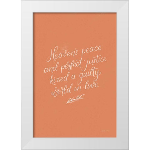 Sunday Hymn I White Modern Wood Framed Art Print by Thorns, Becky