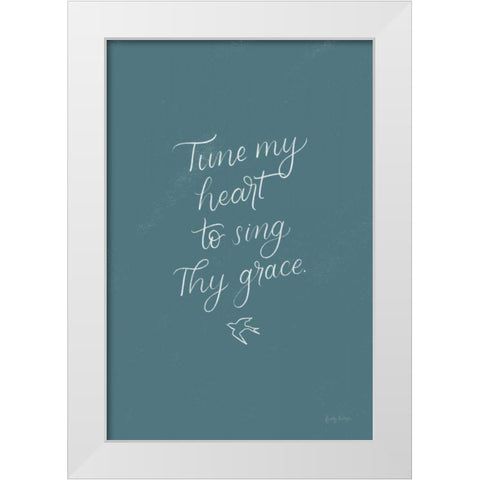 Sunday Hymn II White Modern Wood Framed Art Print by Thorns, Becky