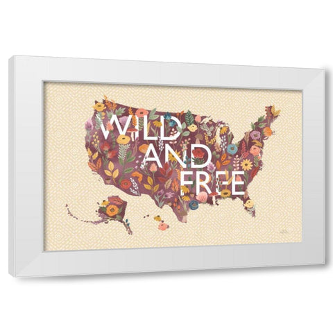 Harvest Garden USA White Modern Wood Framed Art Print by Marshall, Laura