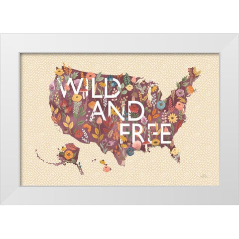 Harvest Garden USA White Modern Wood Framed Art Print by Marshall, Laura