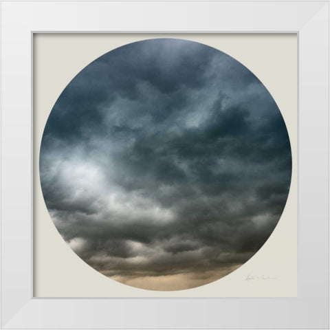 Cloud Circle I White Modern Wood Framed Art Print by Eichman, Andre