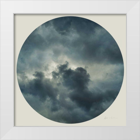 Cloud Circle II White Modern Wood Framed Art Print by Eichman, Andre