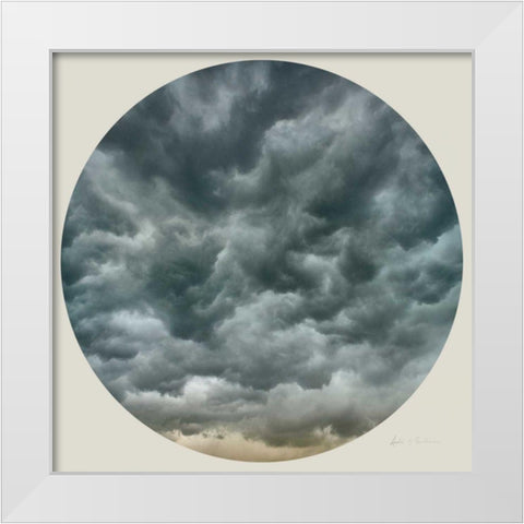 Cloud Circle III White Modern Wood Framed Art Print by Eichman, Andre