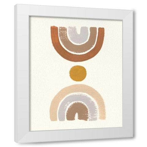 Desert Rainbows I White Modern Wood Framed Art Print by Hershey, Moira