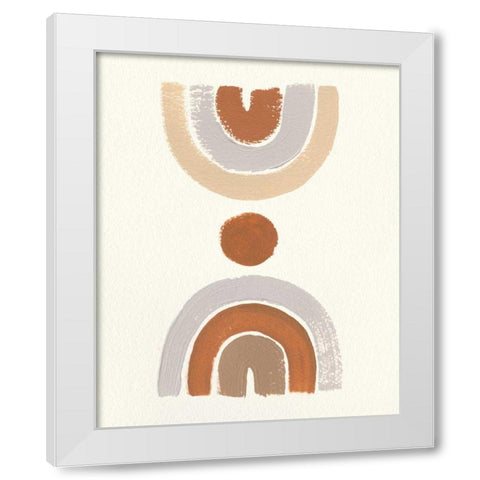Desert Rainbows II White Modern Wood Framed Art Print by Hershey, Moira