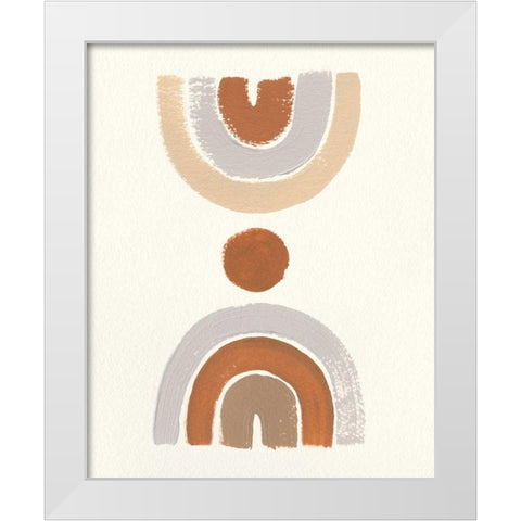Desert Rainbows II White Modern Wood Framed Art Print by Hershey, Moira