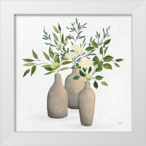 Natural Bouquet II White White Modern Wood Framed Art Print by Purinton, Julia