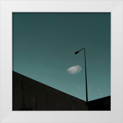 Urban Scene I White Modern Wood Framed Art Print by Eichman, Andre