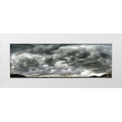 Clouds II White Modern Wood Framed Art Print by Eichman, Andre