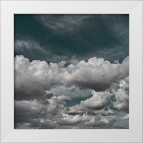 Clouds III White Modern Wood Framed Art Print by Eichman, Andre