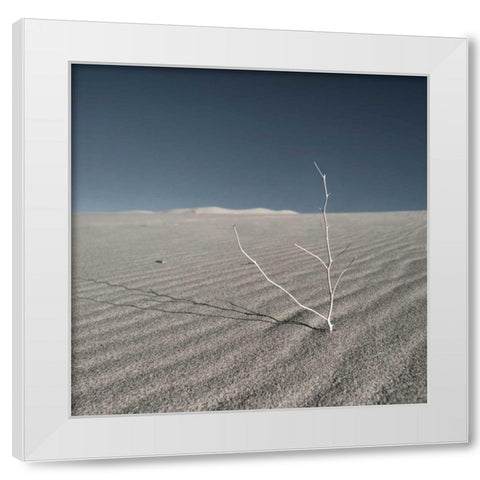 Sand Dunes I White Modern Wood Framed Art Print by Eichman, Andre