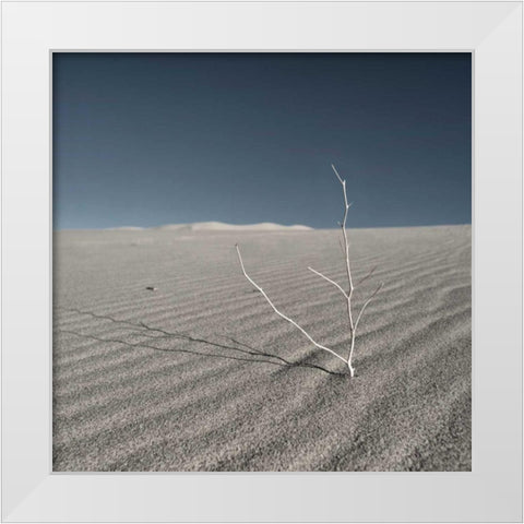 Sand Dunes I White Modern Wood Framed Art Print by Eichman, Andre