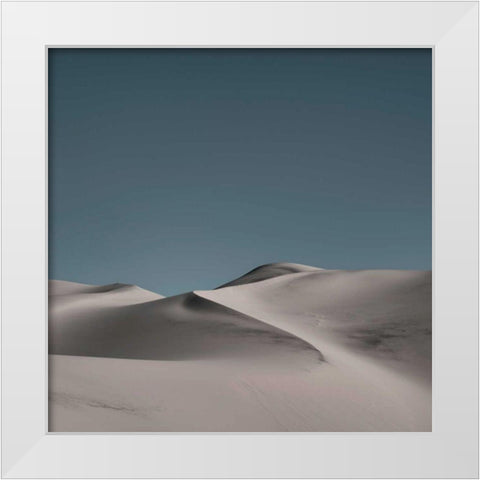 Sand Dunes II White Modern Wood Framed Art Print by Eichman, Andre