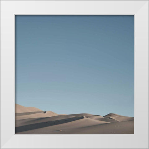 Sand Dunes III White Modern Wood Framed Art Print by Eichman, Andre