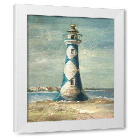 Lighthouse IV White Modern Wood Framed Art Print by Nai, Danhui