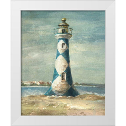 Lighthouse IV White Modern Wood Framed Art Print by Nai, Danhui