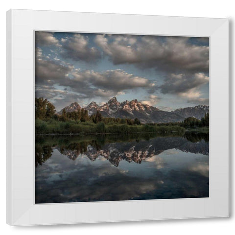 Scenic Landscape II White Modern Wood Framed Art Print by Eichman, Andre